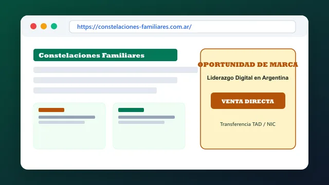 Modelo de aplicación comercial y proyectos digitales para constelaciones-familiares.com.ar